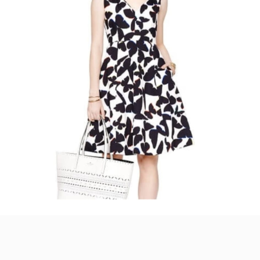 Elegant  Kate Spade Black and White  Dress
